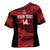 Custom Trinbago Cricket Cross Shoulder Shirt Go Knight Riders Marble Pattern - Wonder Print Shop