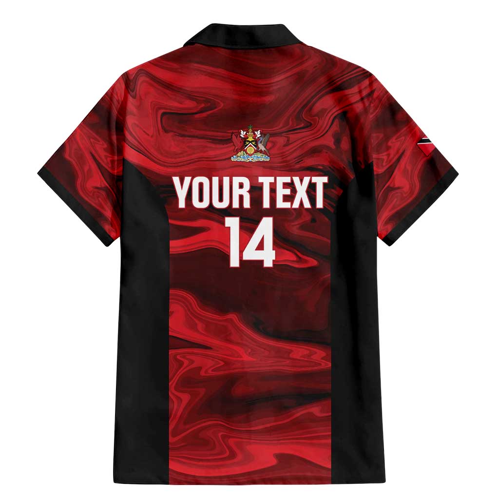 Custom Trinbago Cricket Family Matching Mermaid Dress and Hawaiian Shirt Go Knight Riders Marble Pattern - Wonder Print Shop