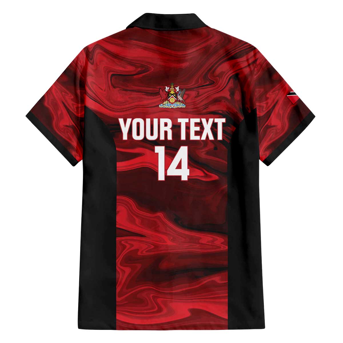 Custom Trinbago Cricket Family Matching Off The Shoulder Long Sleeve Dress and Hawaiian Shirt Go Knight Riders Marble Pattern - Wonder Print Shop