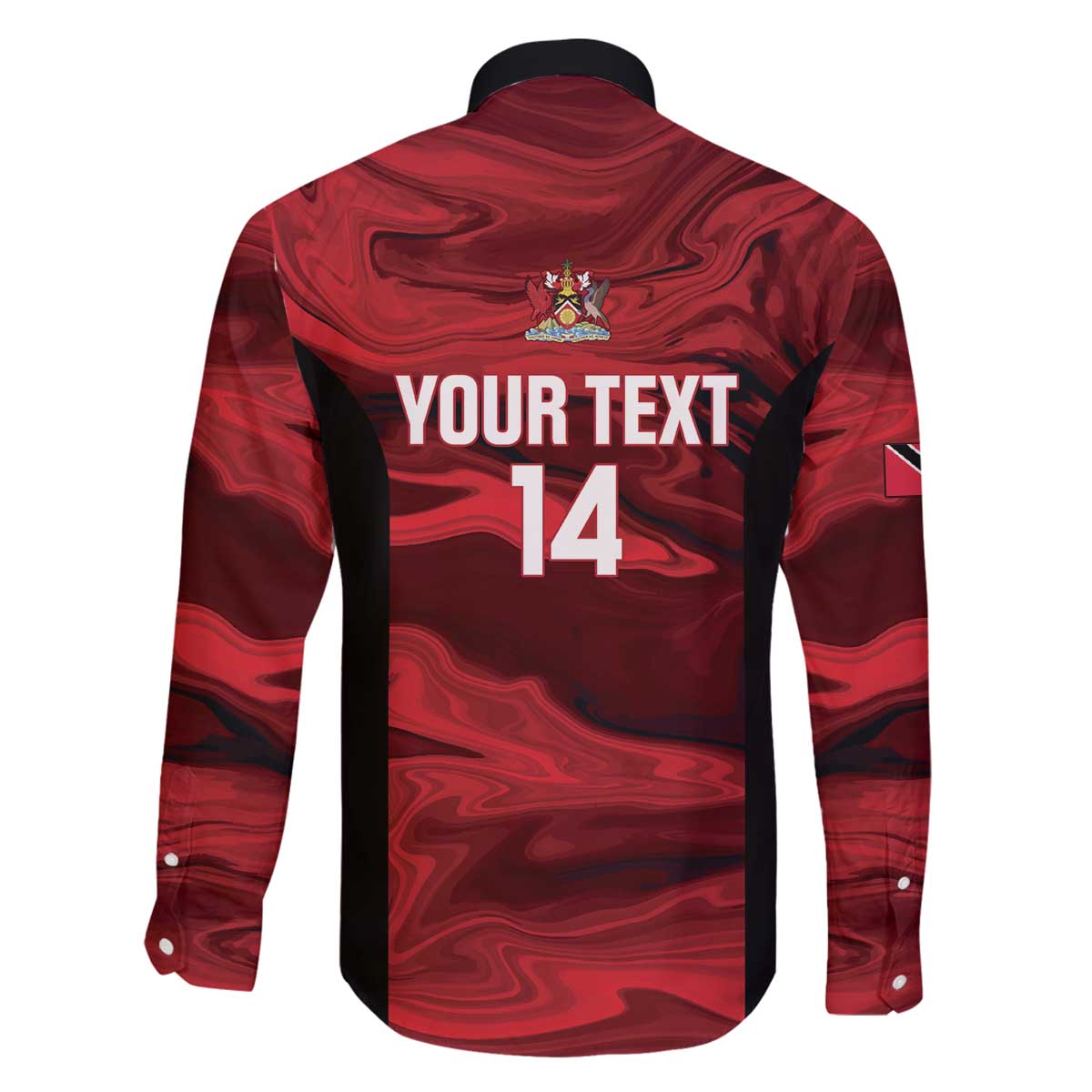 Custom Trinbago Cricket Family Matching Off The Shoulder Long Sleeve Dress and Hawaiian Shirt Go Knight Riders Marble Pattern - Wonder Print Shop