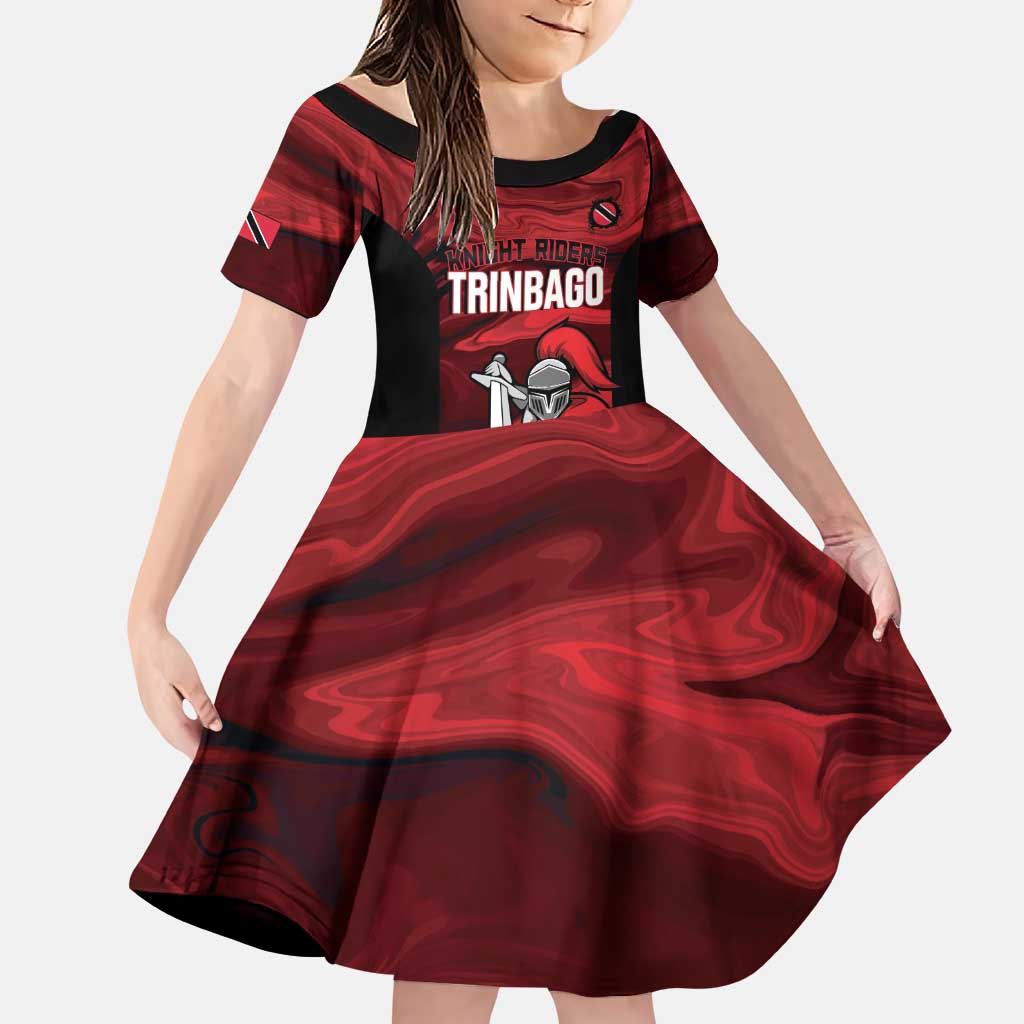 Custom Trinbago Cricket Family Matching Puletasi and Hawaiian Shirt Go Knight Riders Marble Pattern - Wonder Print Shop