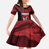 Custom Trinbago Cricket Family Matching Summer Maxi Dress and Hawaiian Shirt Go Knight Riders Marble Pattern - Wonder Print Shop