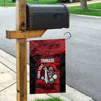 Custom Trinbago Cricket Garden Flag Go Knight Riders Marble Pattern - Wonder Print Shop