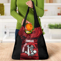 Custom Trinbago Cricket Grocery Bag Go Knight Riders Marble Pattern - Wonder Print Shop