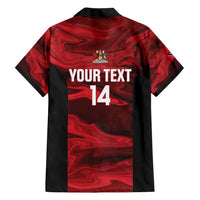 Custom Trinbago Cricket Hawaiian Shirt Go Knight Riders Marble Pattern - Wonder Print Shop