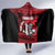Custom Trinbago Cricket Hooded Blanket Go Knight Riders Marble Pattern - Wonder Print Shop