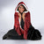 Custom Trinbago Cricket Hooded Blanket Go Knight Riders Marble Pattern - Wonder Print Shop