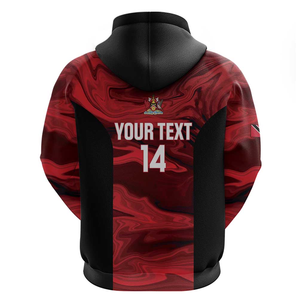 Custom Trinbago Cricket Hoodie Go Knight Riders Marble Pattern - Wonder Print Shop