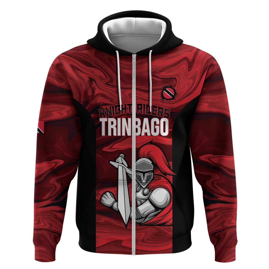 Custom Trinbago Cricket Hoodie Go Knight Riders Marble Pattern - Wonder Print Shop