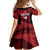 Custom Trinbago Cricket Kid Short Sleeve Dress Go Knight Riders Marble Pattern - Wonder Print Shop