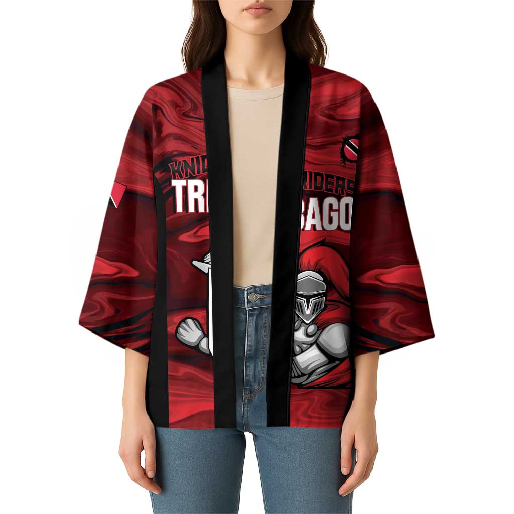 Custom Trinbago Cricket Kimono Go Knight Riders Marble Pattern - Wonder Print Shop