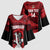 Custom Trinbago Cricket Kimono Sleeve Blouse Go Knight Riders Marble Pattern - Wonder Print Shop