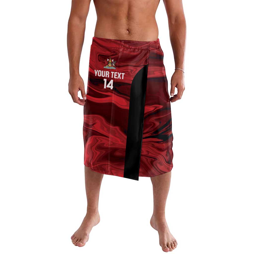 Custom Trinbago Cricket Lavalava Go Knight Riders Marble Pattern - Wonder Print Shop