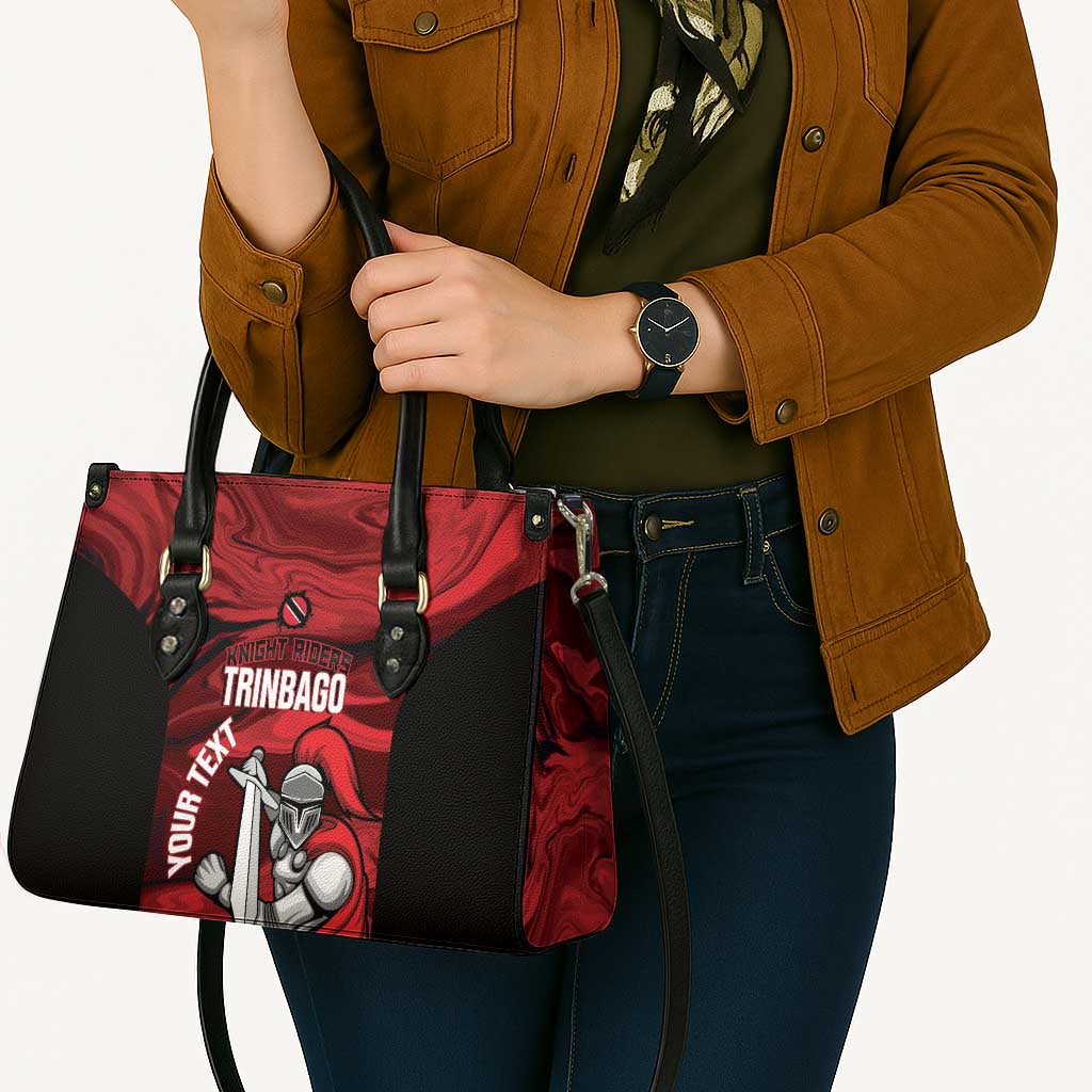 Custom Trinbago Cricket Leather Bag Go Knight Riders Marble Pattern - Wonder Print Shop