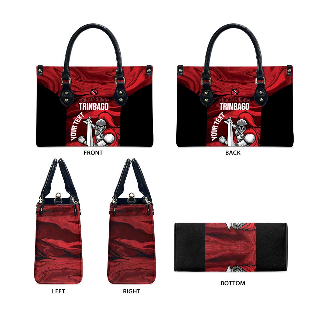 Custom Trinbago Cricket Leather Bag Go Knight Riders Marble Pattern - Wonder Print Shop