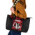 Custom Trinbago Cricket Leather Tote Bag Go Knight Riders Marble Pattern - Wonder Print Shop