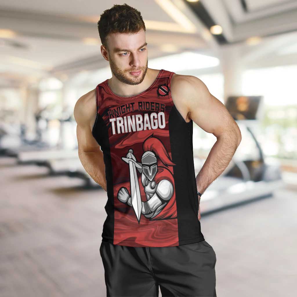 Custom Trinbago Cricket Men Tank Top Go Knight Riders Marble Pattern - Wonder Print Shop