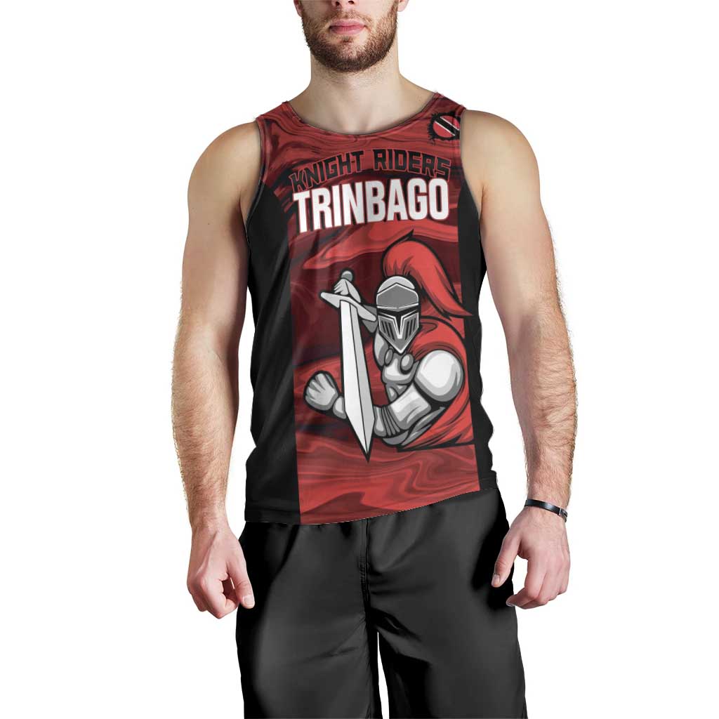 Custom Trinbago Cricket Men Tank Top Go Knight Riders Marble Pattern - Wonder Print Shop