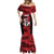 Custom Trinbago Cricket Mermaid Dress Go Knight Riders Marble Pattern - Wonder Print Shop
