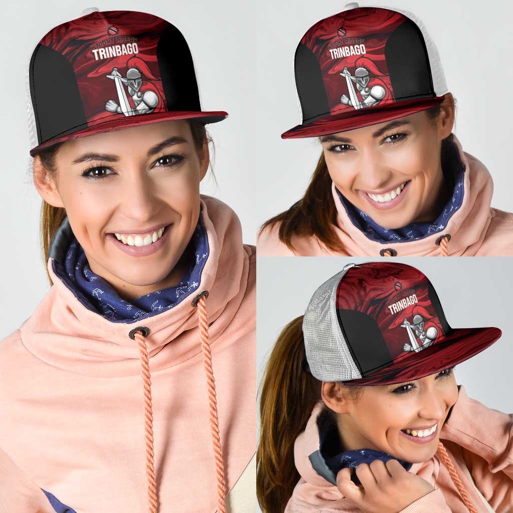 Trinbago Cricket Mesh Trucker Cap Go Knight Riders Marble Pattern - Wonder Print Shop