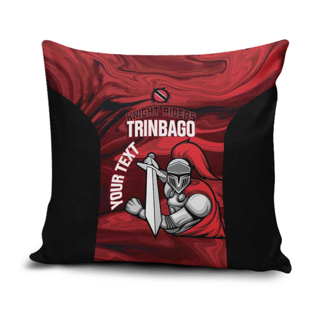 Custom Trinbago Cricket Pillow Cover Go Knight Riders Marble Pattern - Wonder Print Shop