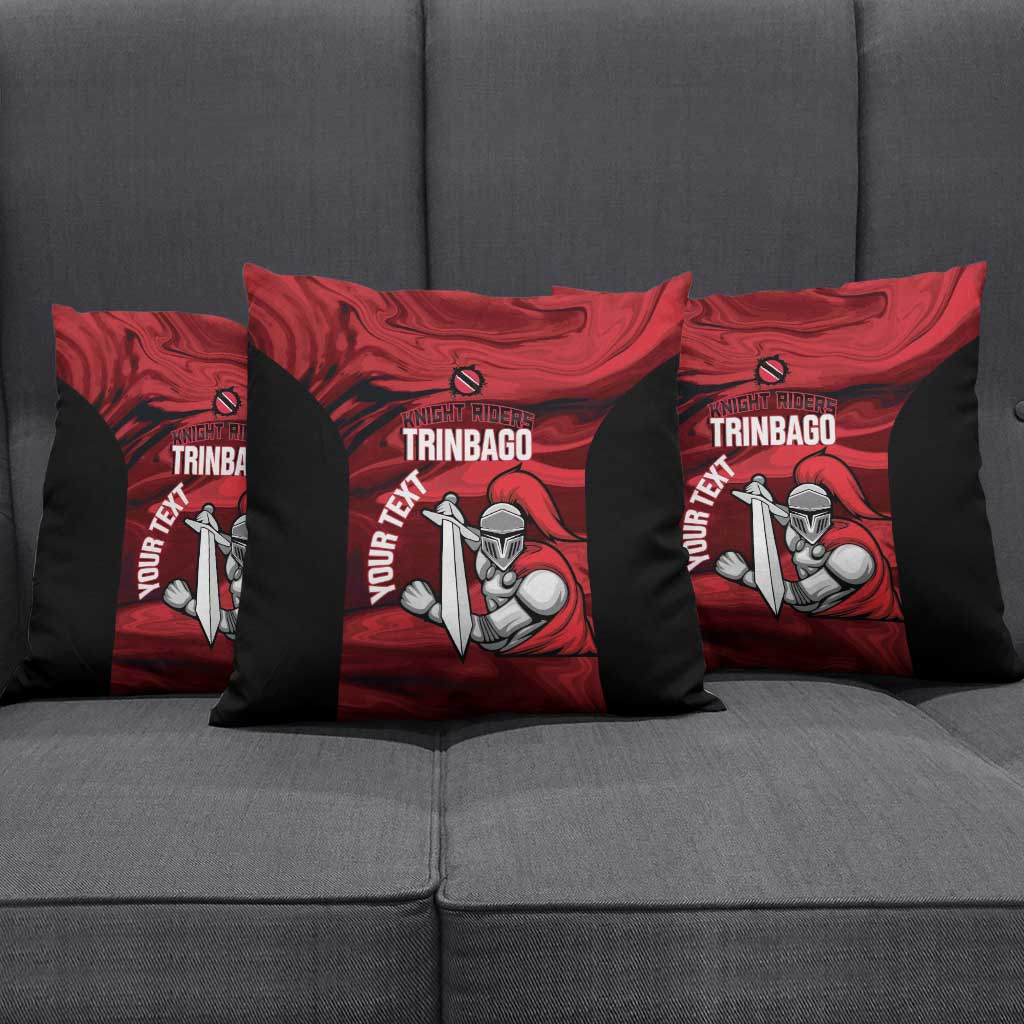 Custom Trinbago Cricket Pillow Cover Go Knight Riders Marble Pattern - Wonder Print Shop