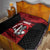 Custom Trinbago Cricket Quilt Go Knight Riders Marble Pattern - Wonder Print Shop