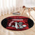 Custom Trinbago Cricket Round Carpet Go Knight Riders Marble Pattern - Wonder Print Shop