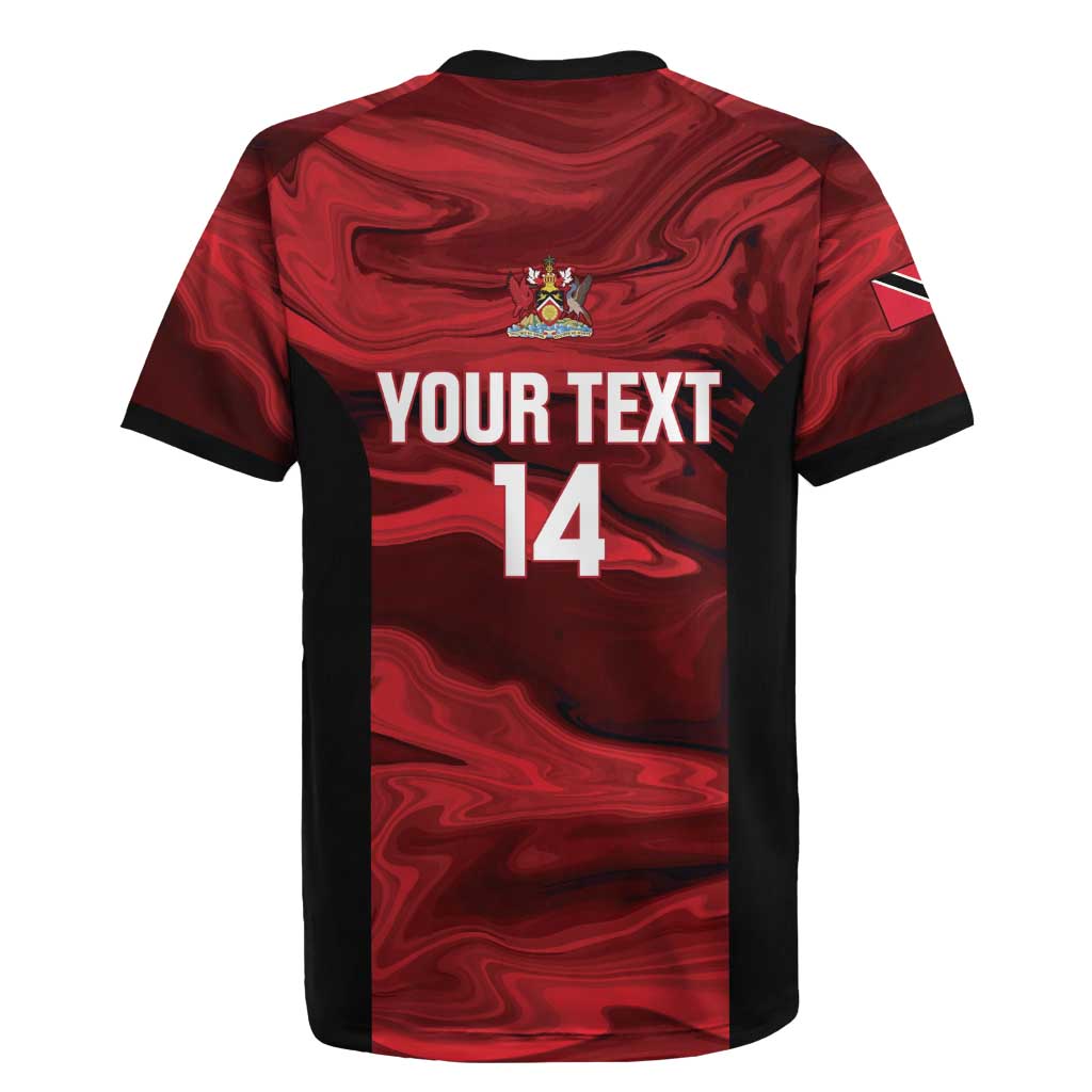 Custom Trinbago Cricket Rugby Jersey Go Knight Riders Marble Pattern - Wonder Print Shop