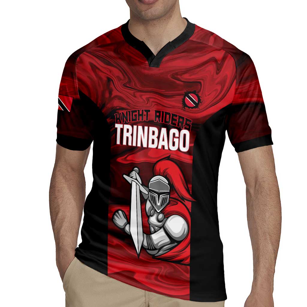Custom Trinbago Cricket Rugby Jersey Go Knight Riders Marble Pattern - Wonder Print Shop