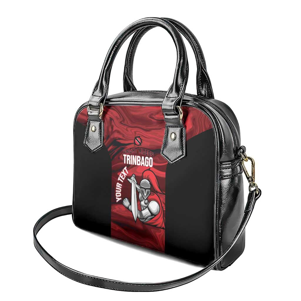 Custom Trinbago Cricket Shoulder Handbag Go Knight Riders Marble Pattern - Wonder Print Shop