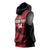 Custom Trinbago Cricket Sleeveless Hoodie Go Knight Riders Marble Pattern - Wonder Print Shop