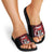 Custom Trinbago Cricket Slide Sandals Go Knight Riders Marble Pattern - Wonder Print Shop