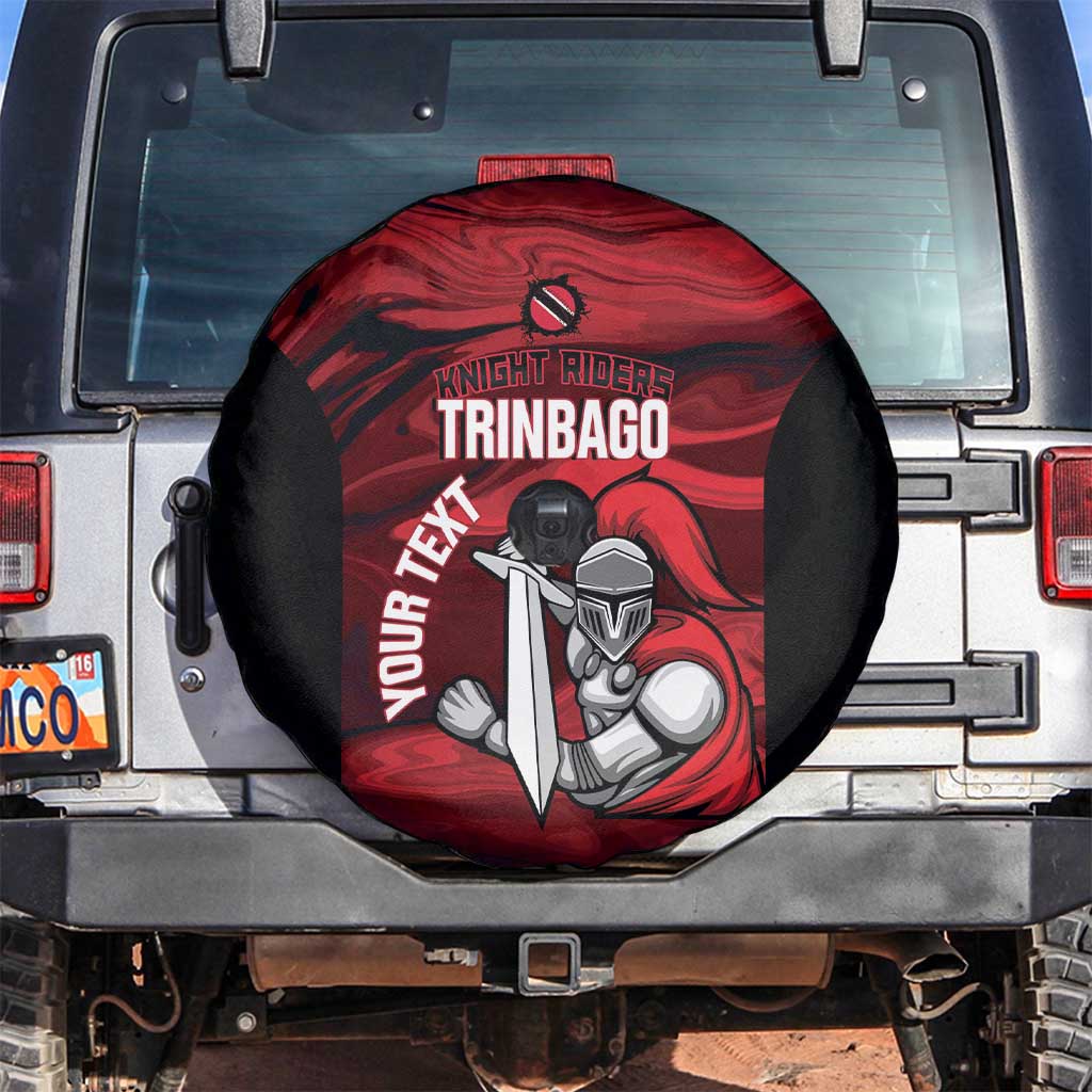 Custom Trinbago Cricket Spare Tire Cover Go Knight Riders Marble Pattern - Wonder Print Shop