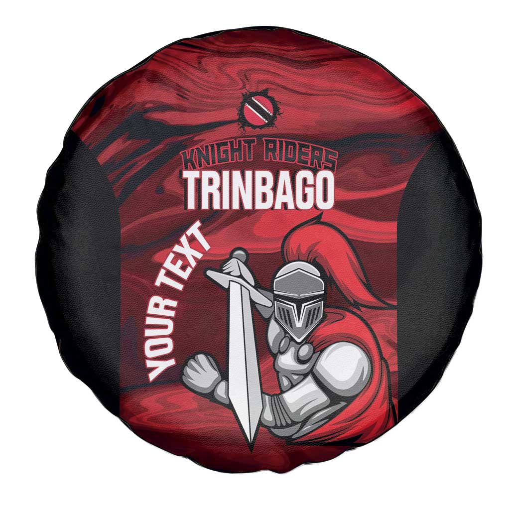 Custom Trinbago Cricket Spare Tire Cover Go Knight Riders Marble Pattern - Wonder Print Shop