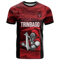 Custom Trinbago Cricket T Shirt Go Knight Riders Marble Pattern - Wonder Print Shop