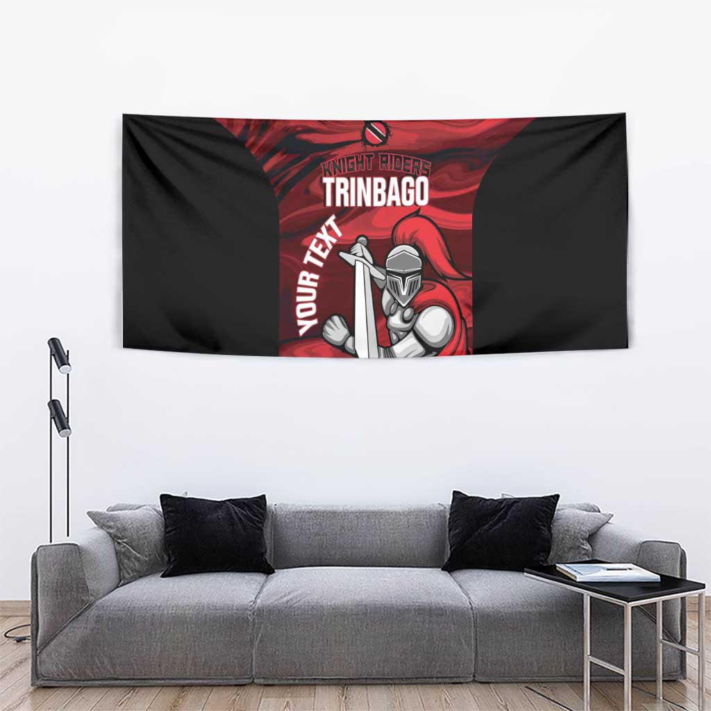 Custom Trinbago Cricket Tapestry Go Knight Riders Marble Pattern - Wonder Print Shop
