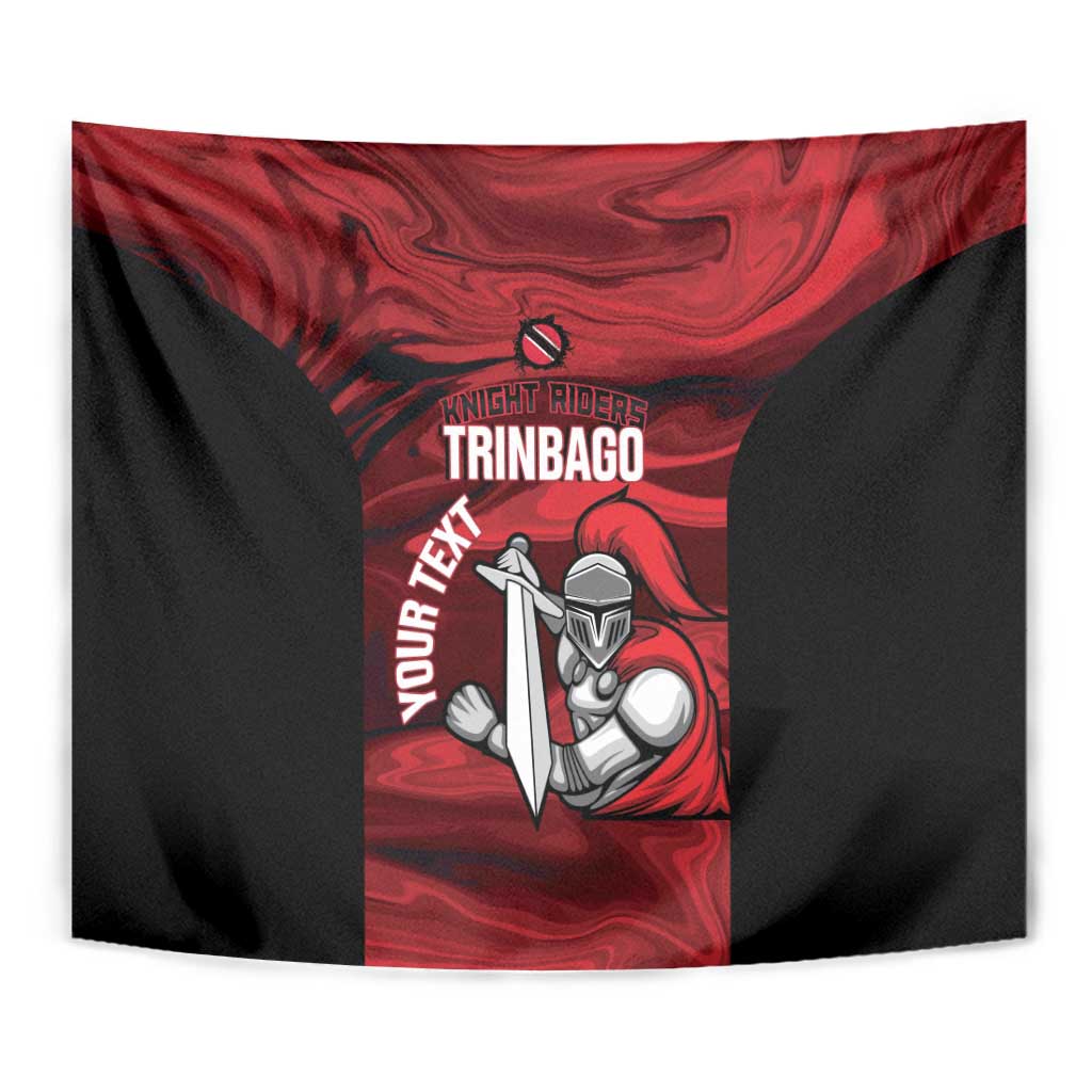 Custom Trinbago Cricket Tapestry Go Knight Riders Marble Pattern - Wonder Print Shop