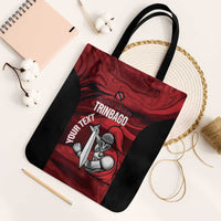 Custom Trinbago Cricket Tote Bag Go Knight Riders Marble Pattern - Wonder Print Shop