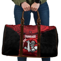 Custom Trinbago Cricket Travel Bag Go Knight Riders Marble Pattern - Wonder Print Shop