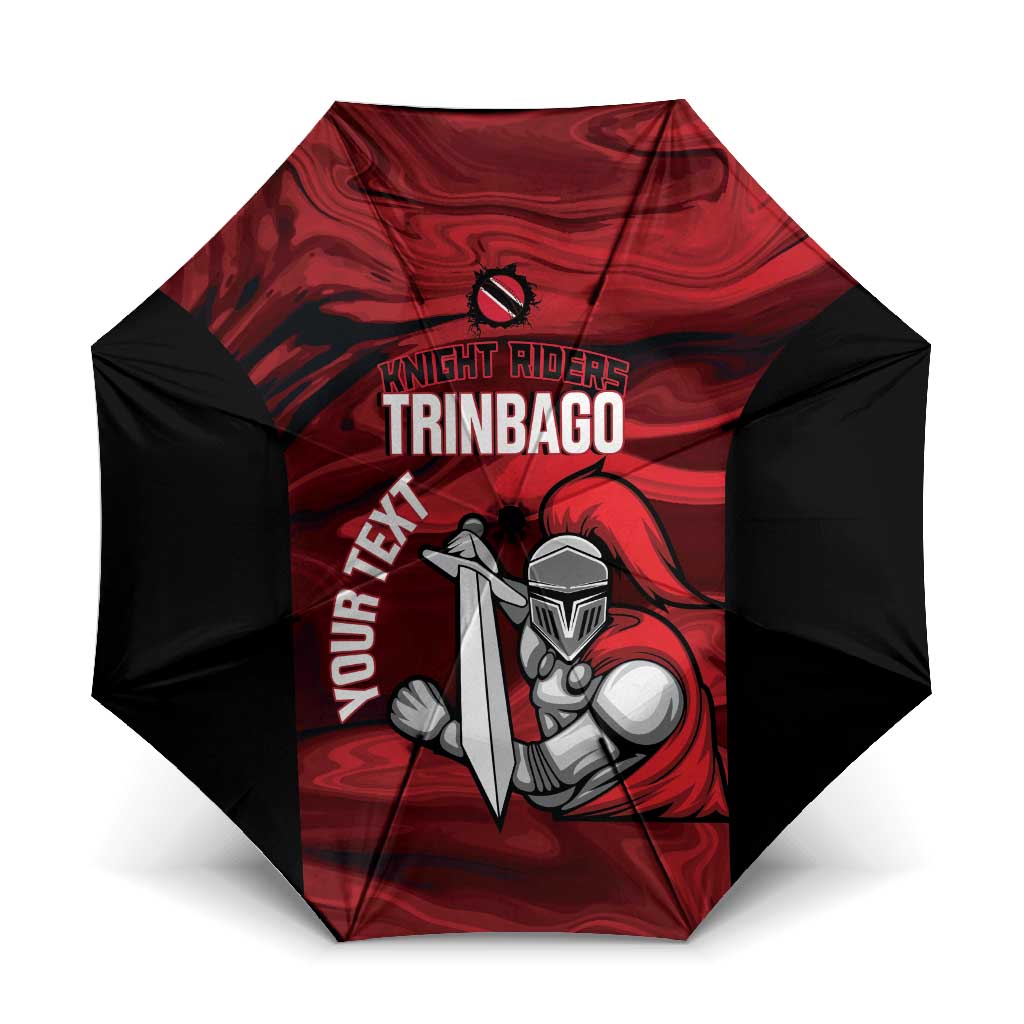 Custom Trinbago Cricket Umbrella Go Knight Riders Marble Pattern - Wonder Print Shop