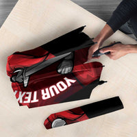 Custom Trinbago Cricket Umbrella Go Knight Riders Marble Pattern - Wonder Print Shop