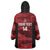 Custom Trinbago Cricket Wearable Blanket Hoodie Go Knight Riders Marble Pattern - Wonder Print Shop