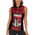Custom Trinbago Cricket Women Sleeveless Polo Shirt Go Knight Riders Marble Pattern - Wonder Print Shop