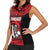 Custom Trinbago Cricket Women Sleeveless Polo Shirt Go Knight Riders Marble Pattern - Wonder Print Shop