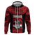 Custom Trinbago Cricket Zip Hoodie Go Knight Riders Marble Pattern - Wonder Print Shop