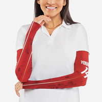 Custom Canada Rugby 2026 Arm Sleeves Maple Leaf Striped Line Style