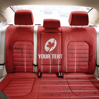 Custom Canada Rugby 2026 Back Car Seat Cover Maple Leaf Striped Line Style
