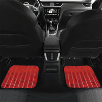 Custom Canada Rugby 2026 Car Mats Maple Leaf Striped Line Style