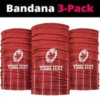 Custom Canada Rugby 2026 Neck Gaiter Maple Leaf Striped Line Style